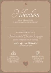 Zaproszenia Nela - wzór 3