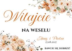 Tablica powitalna Amber - wzór 4