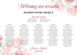 Tablica z usadzeniem gości Amber - wzór 1