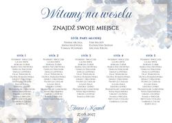 Tablica z usadzeniem gości Amber - wzór 5