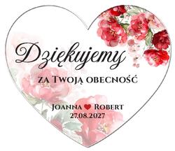 Magnesy z podziękowaniem Amber - wzór 1