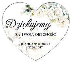 Magnesy z podziękowaniem Amber - wzór 3