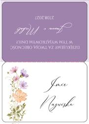 Winietki na stół - Fiorella - wzór2