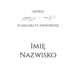 Winietki na stół Dakota - wzór 3