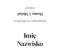 Winietki na stół Dakota - wzór 4
