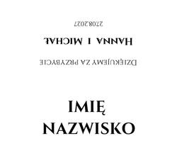Winietki na stół Dakota - wzór 6