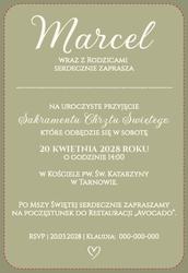 Zaproszenia Maja - wzór 3