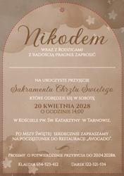 Zaproszenia Erin - wzór 4