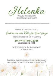 Zaproszenia Mirela - wzór 1