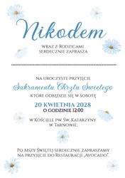 Zaproszenia Mirela - wzór 3