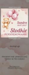 Czekoladki z podziękowaniem - wzór 22