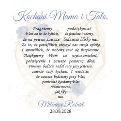 Pudełko z podziękowaniem - wzór 21