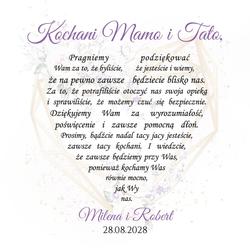 Pudełko z podziękowaniem - wzór 22