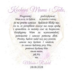 Pudełko z podziękowaniem - wzór 26