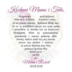 Pudełko z podziękowaniem - wzór 27