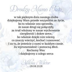 Pudełko z podziękowaniem - wzór 28