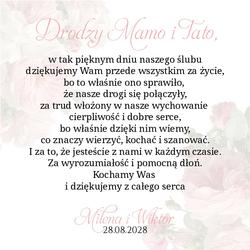 Pudełko z podziękowaniem - wzór 29