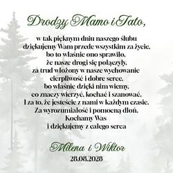 Pudełko z podziękowaniem - wzór 32