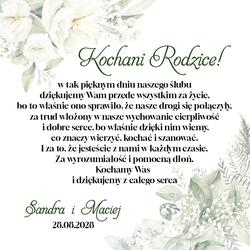 Pudełko z podziękowaniem - wzór 35