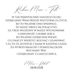 Pudełko z podziękowaniem - wzór 42