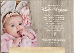 Podziękowania dla Rodziców Chrzestnych - wzór 1