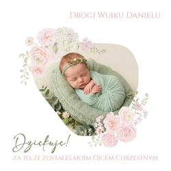 Zaproszenie dla Rodziców Chrzestnych - wzór 3