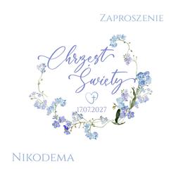 Zaproszenie dla Rodziców Chrzestnych - wzór 4