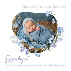 Zaproszenie dla Rodziców Chrzestnych - wzór 4