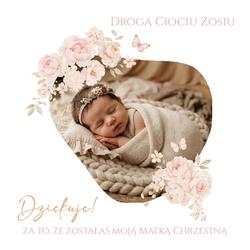 Zaproszenie dla Rodziców Chrzestnych - wzór 5