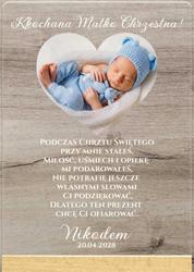 Podziękowania dla Rodziców Chrzestnych - wzór 2