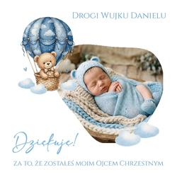 Zaproszenie dla Rodziców Chrzestnych - wzór 6