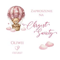Zaproszenie dla Rodziców Chrzestnych - wzór 7
