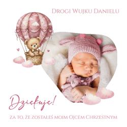 Zaproszenie dla Rodziców Chrzestnych - wzór 7