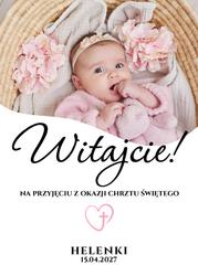 Tablica powitalna ze zdjęciem - wzór 1