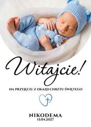Tablica powitalna ze zdjęciem - wzór 2