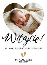 Tablica powitalna ze zdjęciem - wzór 3