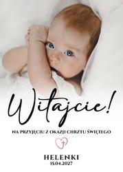 Tablica powitalna ze zdjęciem - wzór 4