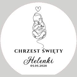 Okrągła tablica powitalna - wzór 1