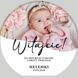 Okrągła tablica powitalna - wzór 3