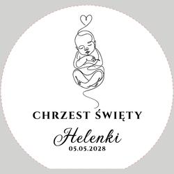 Okrągła tablica powitalna - wzór 6