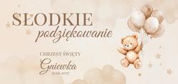 Naklejki na pudełka na ciasto Sara - wzór 3