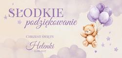 Naklejki na pudełka na ciasto Sara - wzór 4
