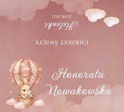 Winietki na chrzest Lea - wzór 4