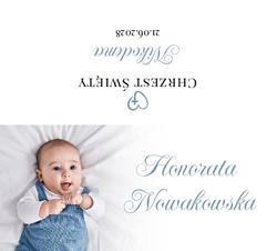 Winietki na chrzest Zdjęcie - wzór 2