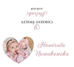 Winietki na chrzest Zdjęcie - wzór 3