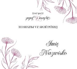 Winietki na stół Bella - wzór 3