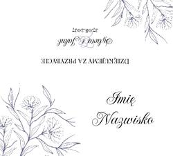 Winietki na stół Bella - wzór 4
