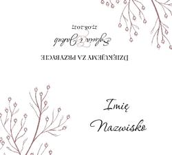 Winietki na stół Bella - wzór 5