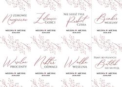 Naklejki na butelki Bella - wzór 2