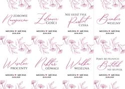 Naklejki na butelki Bella - wzór 4
